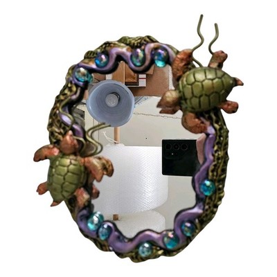 George Mahana Sea Turtle Mirror Wall Art Cast Creature Sculpture NO Chips