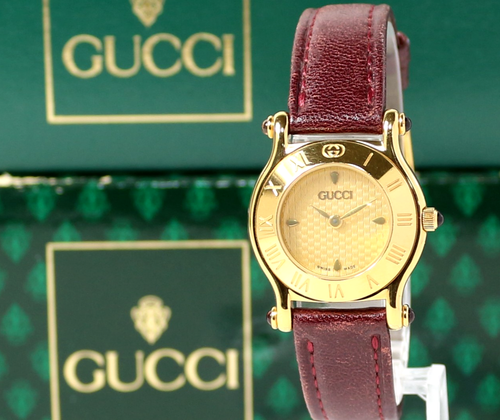 [Near MINT w/Box,Card,Paper] GUCCI 6500L Gold Dial Roman Quartz women's Watch - Picture 20 of 20