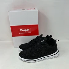 Propet Travelactiv Allay Shoes Black Walking Comfort Sneakers Women's Size 6.5M