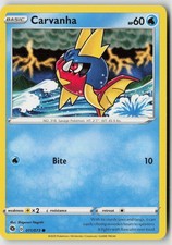 Carvanha 011/073 Common Champion's Path Pokemon Lightly Played SHIGENORI NEGISHI