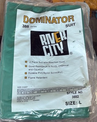 River City, Green Dominator Suit Series 388, #3882. Size Large
