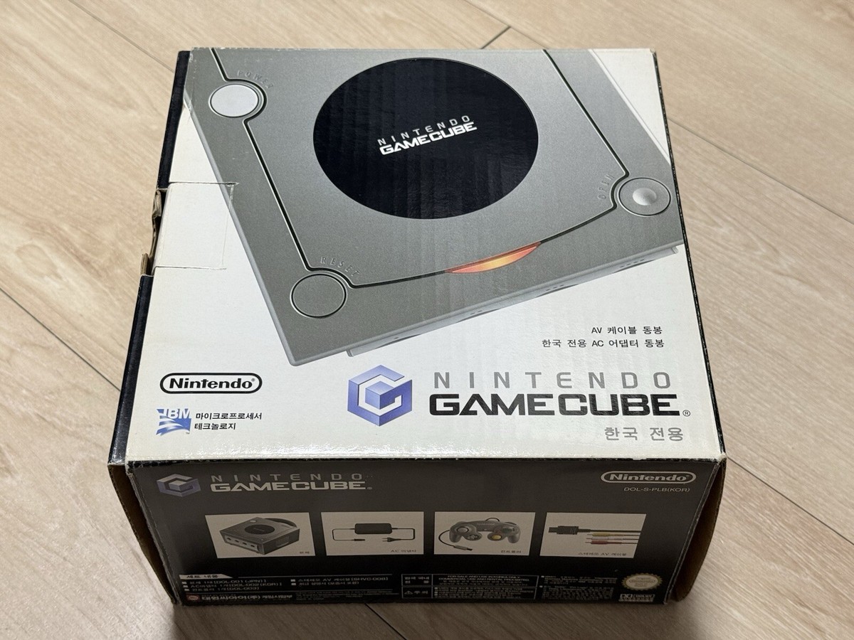 SUPER RARE Nintendo Gamecube NGC Silver Korean Version Full