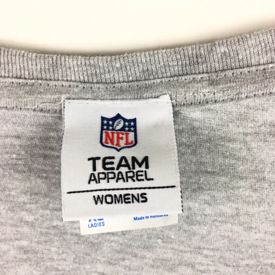 NUEVO CON ETIQUETAS NFL Team Apparel Carolina Panthers Camiseta de Fútbol Talla XL Gris Sólido Logo Foto 4 de 4