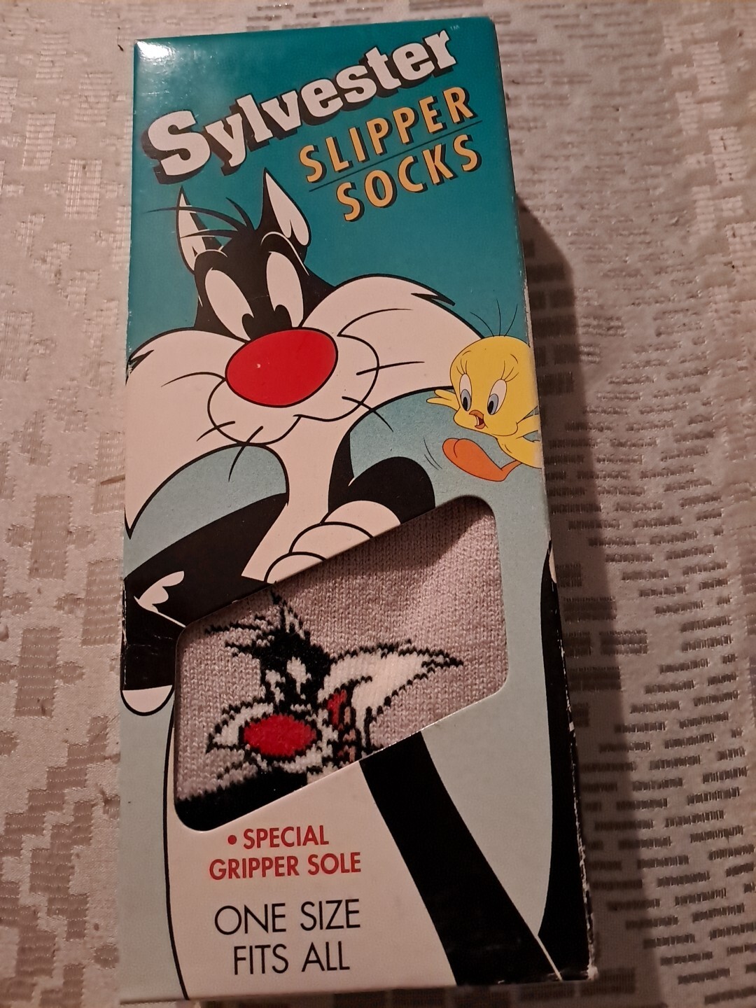 SAOLA Calzini ciabatte Looney Tunes Sylvester taglia unica adatti a tutti suola pinza speciale