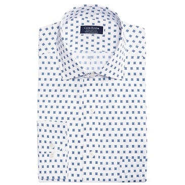 Club Room Mens Classic/Regular Fit Performance Foulard Print Dress, Size Medium
