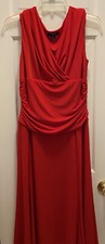 NWOT Chaps Sleeveless Career Red Dress Large
