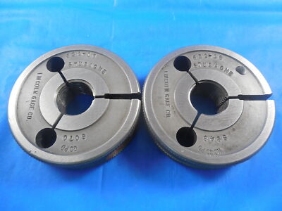 .632 16 STUB ACME THREAD RING GAGES .6320 GO NO GO P.D.'S = .6070 & .5948 TOOLS