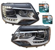 Scheinwerfer für VW T5 GP Facelift Bus 09-15 Depo + 4x Osram Cool Blue H7 Lampen