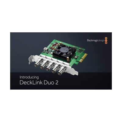 Blackmagic Design DeckLink Duo 2 4ch SDI Playback and Capture Card
