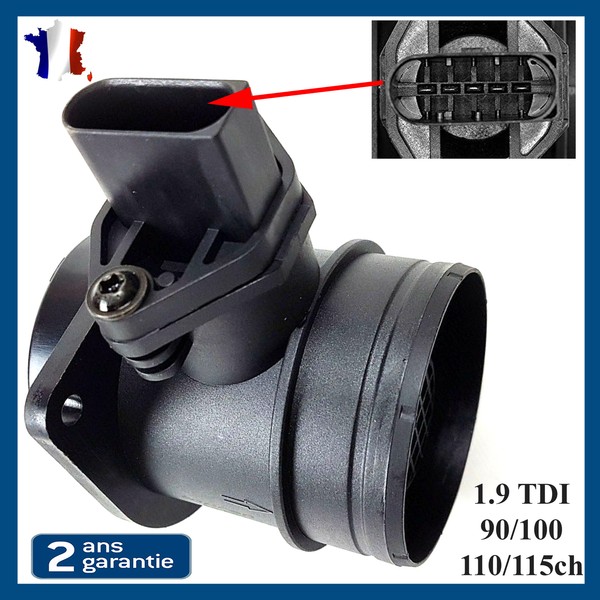 Luftmassenmesser Luft Masssensor Schwarz 0280217121 5-Polig FüR Audi VW TDI-image
