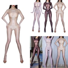 Womans See-through Bodysuit Lingerie Mesh Sheer Bodystocking Babydolls Nightwear