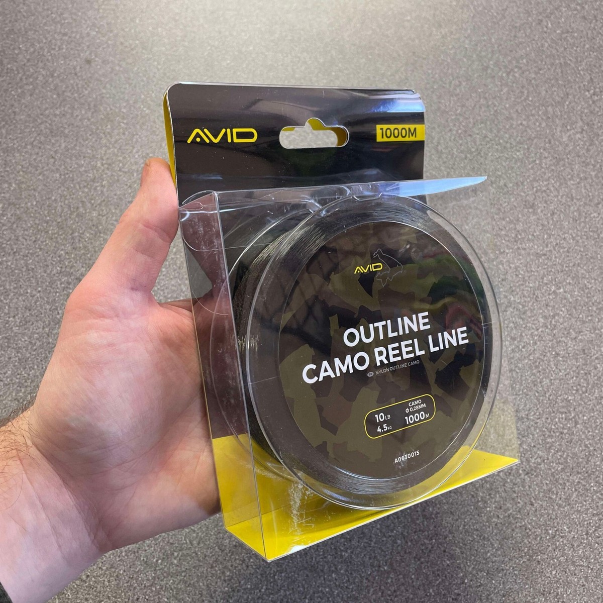 AVID CARP FISHING 1000M CAMO REEL LINE SPOOL 10LB BRAND NEW