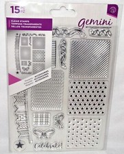 Crafters Companion Clear Stamps Present Accessories 15 pcs by Gemini Free Ship