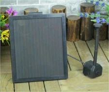 3 Watt Solar Powered Water Fountain Pump Battery With LED Light kit