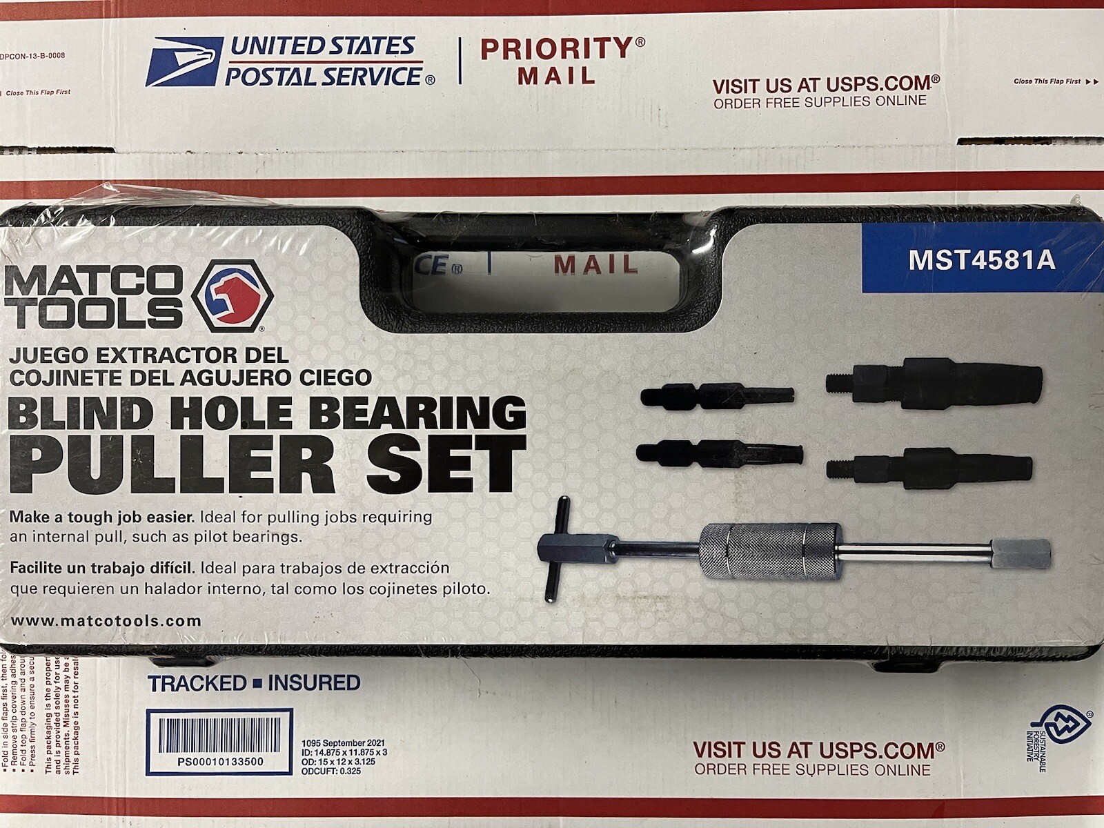 New Matco Tools Blind Hole Bearing Puller Set MST4581A eBay