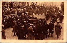 Ceremony of The Unknown Soldier Coffin France Post-WW1 November 11 1922 Postcard