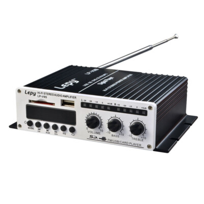 LEPY LP-V9S Verstärker 2-Kanal HiFi Stereo 25W x2 Multimedia Karte Spieler USB