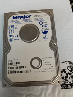 Maxtor DiamondMax Plus 9   80GB ATA/133 HDD   For Parts / Data Recovery