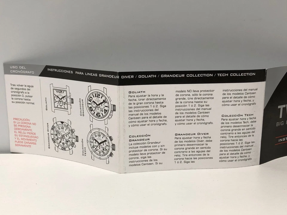 Folleto буклет TW стали - инструкции руководство - для часов - Изображение 3 из 3