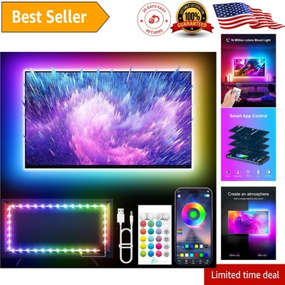 Immersive 16.4ft TV Backlight with Music Sync - Multicolor LED Strip Lights