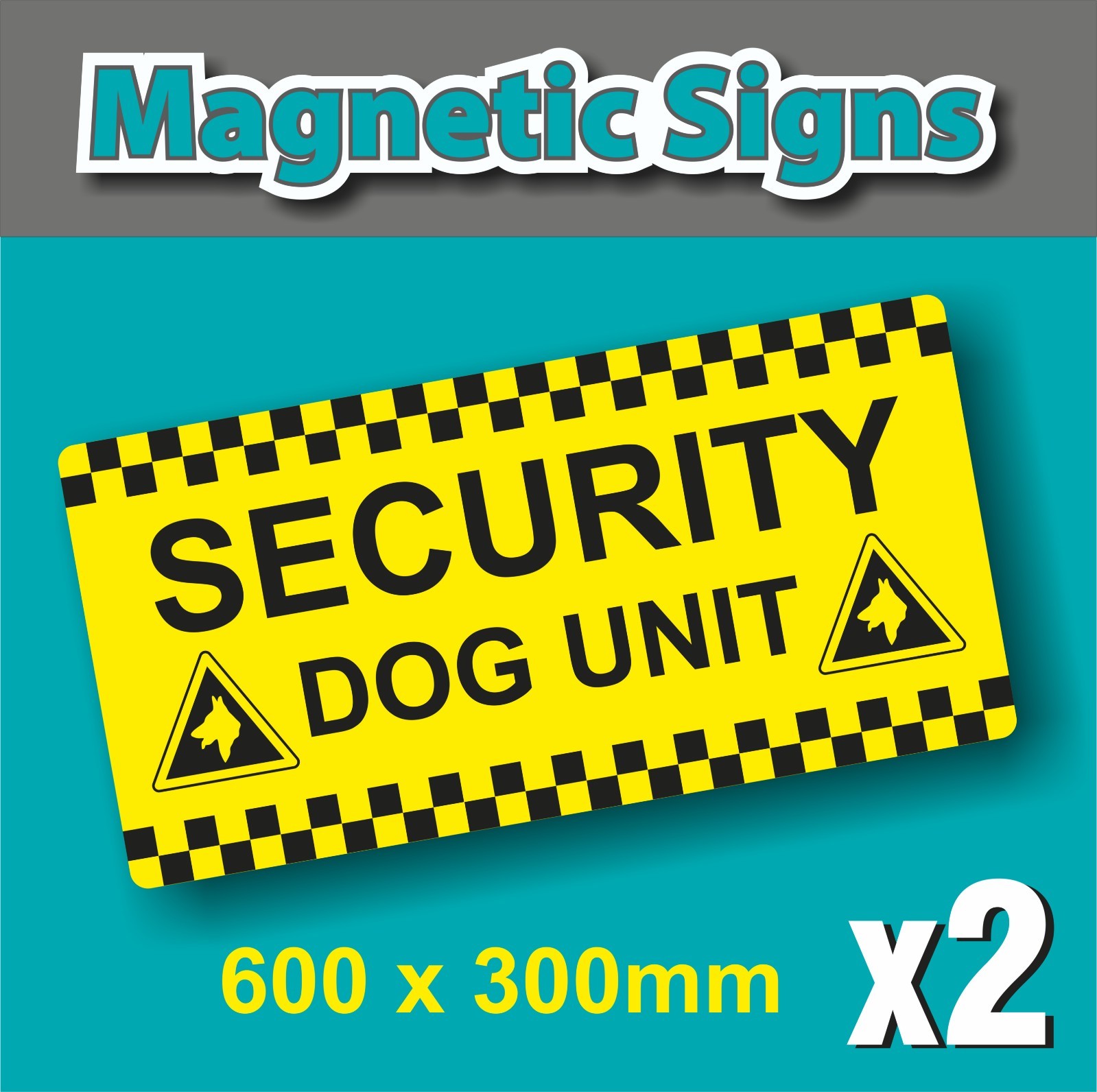 Security Dog Unit Signs Surveillance Patrol Guard eBay