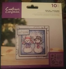 Crafters Companion Clear Acrylic Stamps, Snow Day, 10pcs