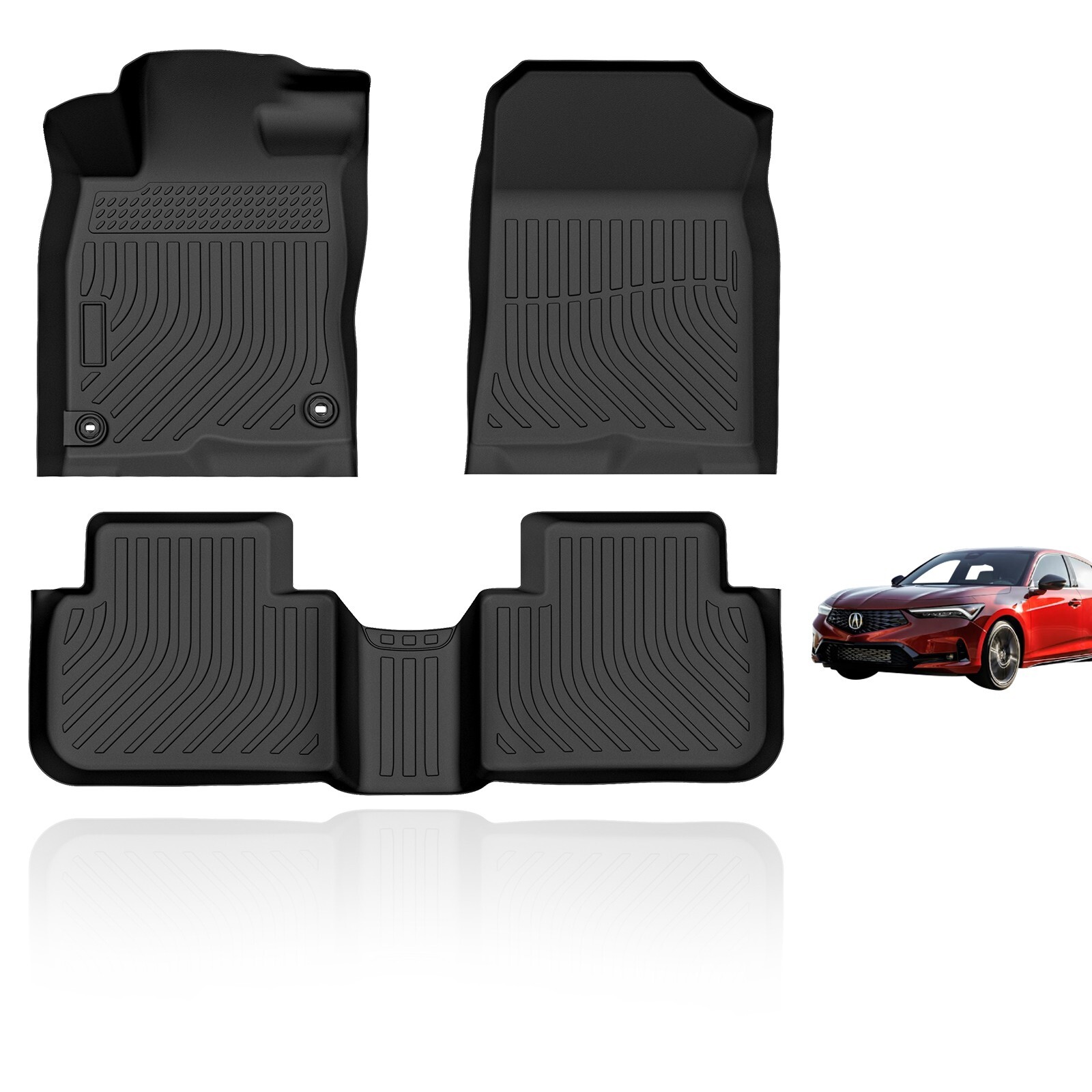 Fit 2023 2024 Acura Integra Floor Mats All Weather 3D TPE Liner