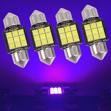 4x 31mm De3175 Led Interior Map Dome Trunk Light Upgraded 3030 Smd Festoon Bulbs