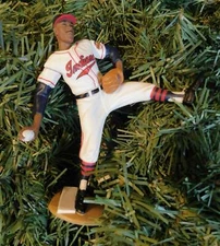 CLEVELAND INDIANS Christmas ornament Larry Dolby Kenny Lofton Satchel Paige