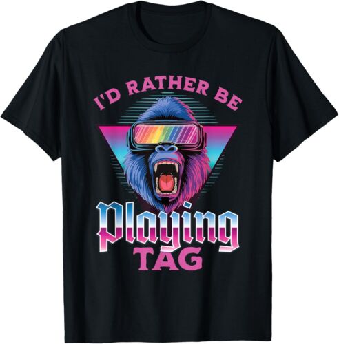 I'd Rather Be Playing Tag Gorilla VR Monke Gamer T-Shirt Hoodie