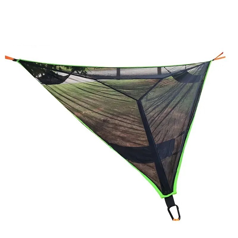 Hamac de camping ultra-résistant grande taille avec cordes de fixation pour bivouac