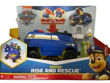 Nickelodeon Paw Patrol, Chase Rise and Rescue Truck Plus 4 Big Truck Pups Trucks