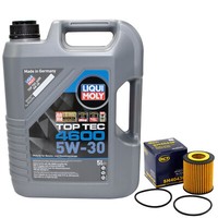 MotoröL Set 5W-30 5 Liter + ÖLfilter SH 4043 P FüR Mazda 6 Stufenheck