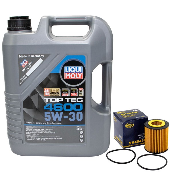MotoröL Set 5W-30 5 Liter + ÖLfilter SH 4043 P FüR Mazda 6 Stufenheck-image