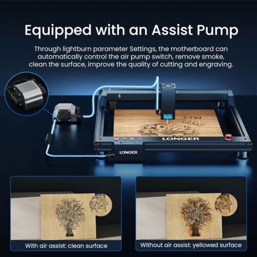 Longer Laser 48W B1 Laser Engraver Cutter with Auto Air Assist for Metal, Paper - Bild 3 von 10