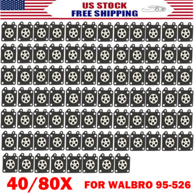 40/80pc Carburetor Metering Diaphragm For 95-526-9-8 95-526-9 95-526 Carb