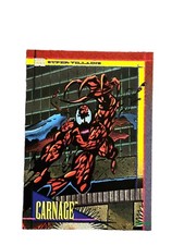 Excellent: Vintage 1993 Marvel Comics Super Villains Carnage Trading Card
