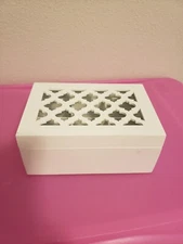 J. T. Rose & Co. Decorative Wood Box White
