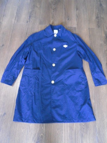 DANTON #JD-8642 NTF NAVY BLUE NYLON TAFFETA COAT - SIZE 36