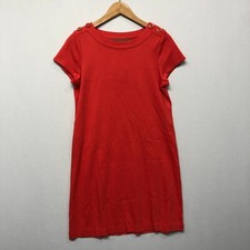Talbots Women Short Sleeve Dress Size MP Medium Petite Coral M205 -28