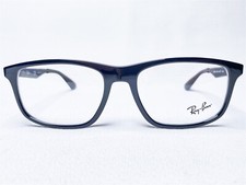 NEW Ray Ban RB7055 2000 Mens Shiny Black Rectangle Eyeglasses Frames 55/17 145