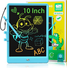 10" LCD Writing Tablet, Colorful Drawing Pad Erasable, Birthday Gift for Kid 3-6