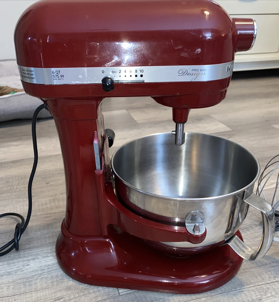 KitchenAid KP26M1XER 6 Qt. Professional 600 Series Bowl-Lift Stand Mixer -  Empire Red: Electric Stand Mixers: Home & Kitchen 