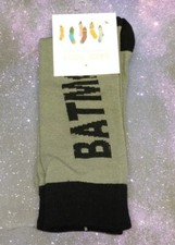 Batman Premium Men's Knit Crew Socks 8-12 Marvel Comics