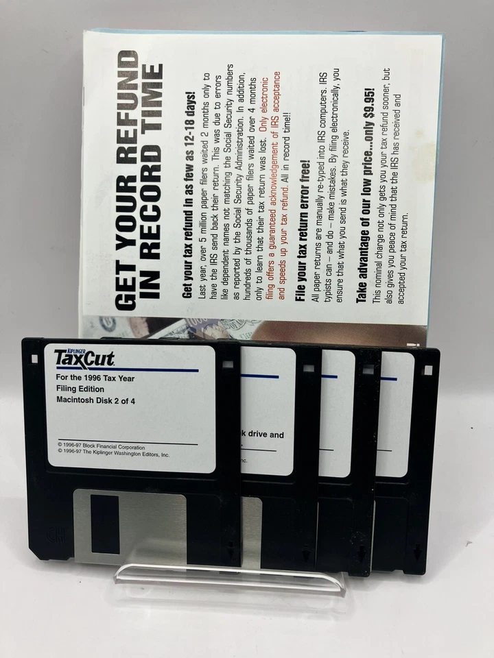 Kiplinger Tax Cut Filing Edition Tax Cut 1996 - Image 2 of 4