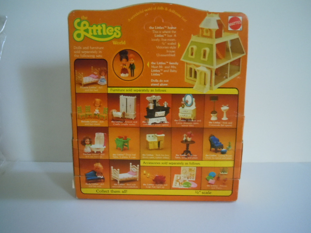 RARE Vintage 1980 Mattel The Littles Flossie Doll And Bed Set Mint