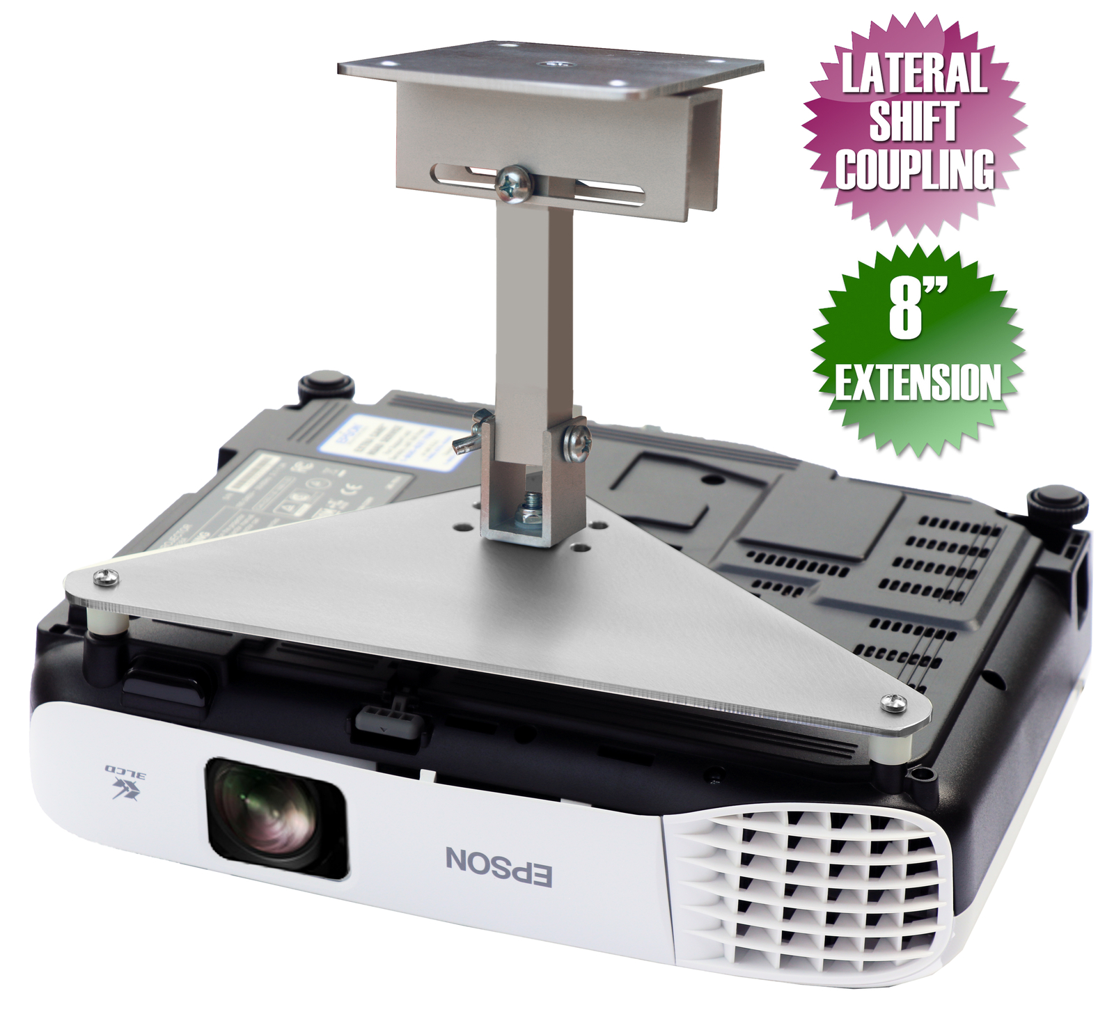 Heavy-Duty Ceiling Mount Bracket for Epson PowerLite Projectors W49 X49 EX Series
