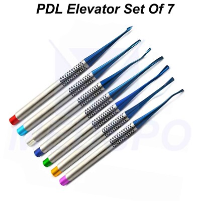 7 PCS Set Surgical PDL Elevator Tooth Root Extraction Elevator Dental Instrument