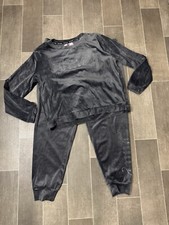Juicy Couture Women's Bling Velour Size L Sweater  Matching L Pants .Track Suit