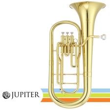 Jupiter JBR700 Three Valve Key of Bb Lacquered Brass Body Baritone Horn w/ Case